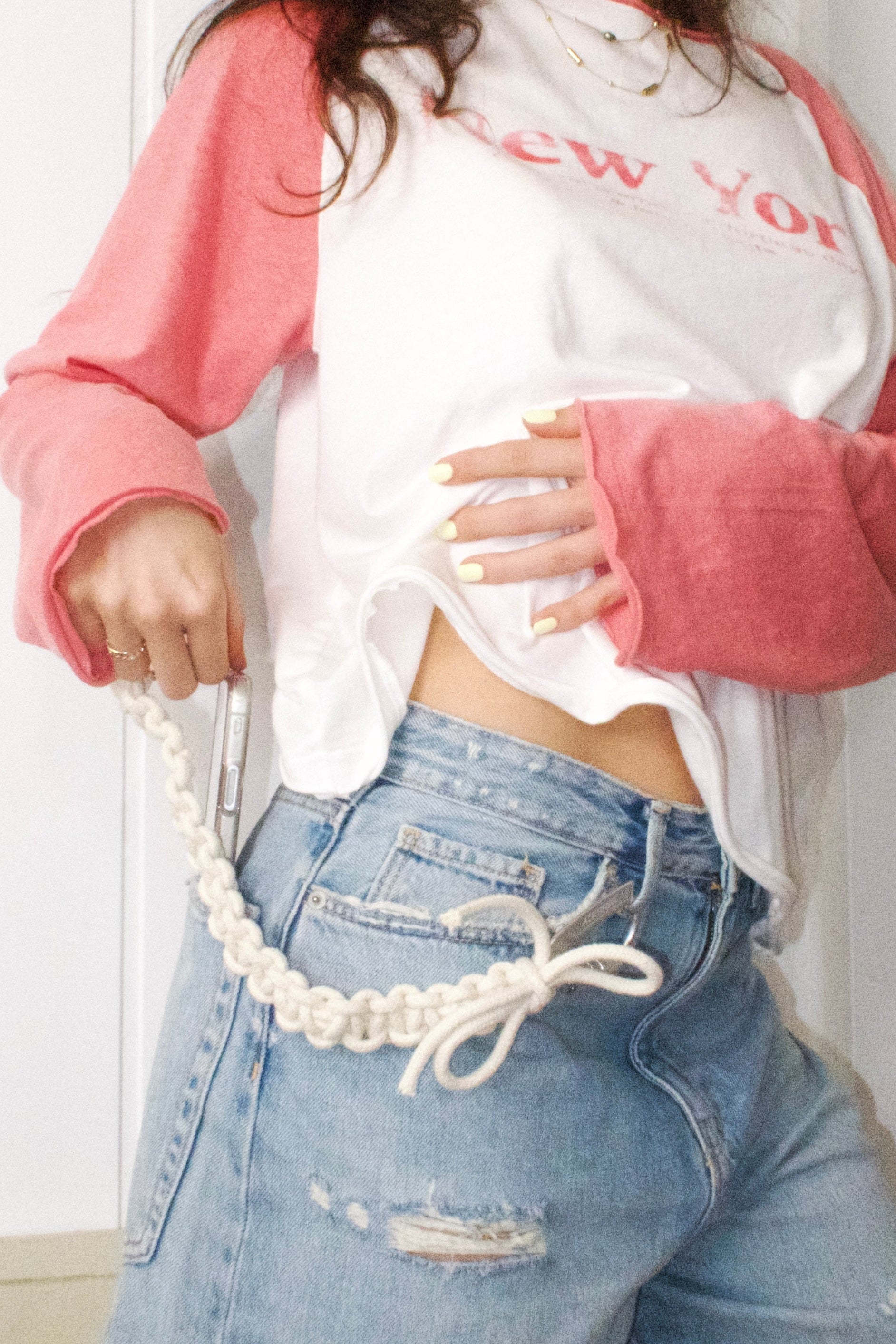 COTTON PHONE ATTACHMENT